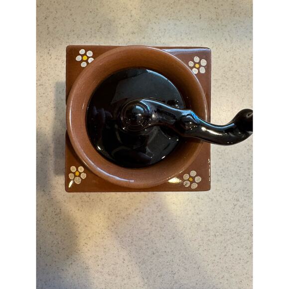 Instant Coffee Canister Looks like Coffee Grinder Ceramic - Picture 2 of 10